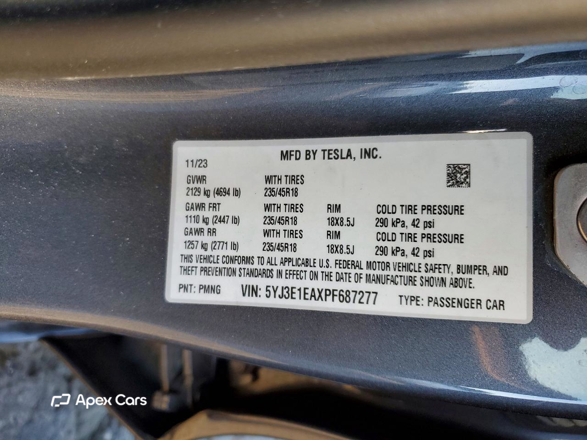 Tesla Model 3 2023