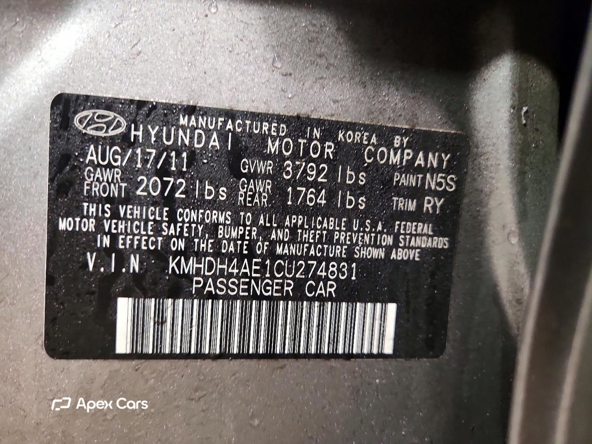 Hyundai Elantra 2012