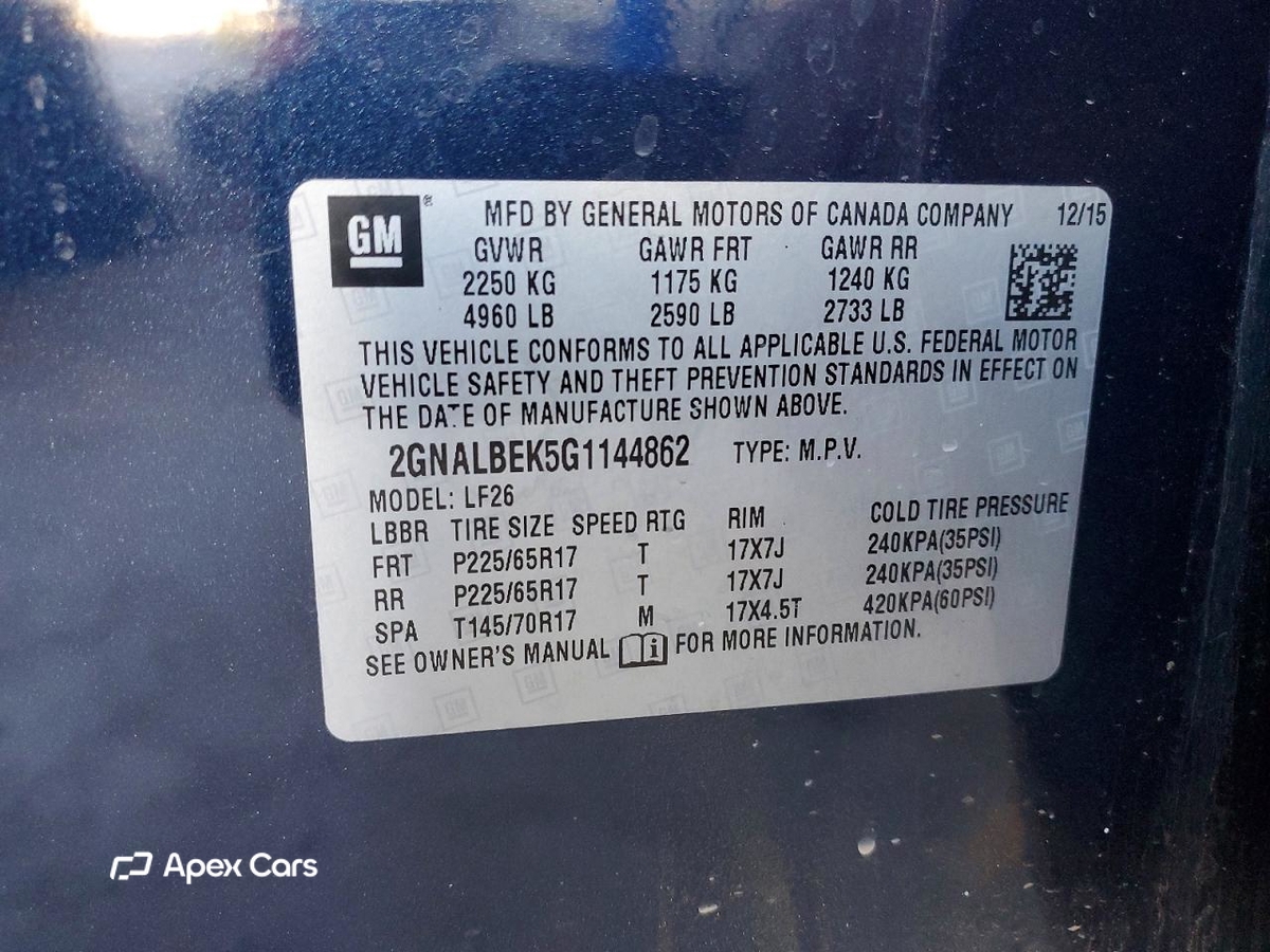 Chevrolet Equinox 2016