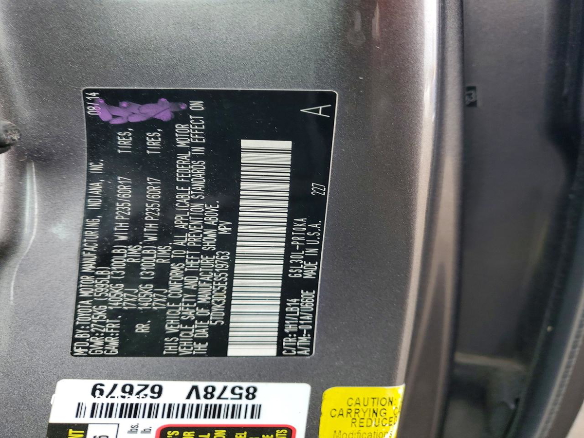 Toyota Sienna 2014