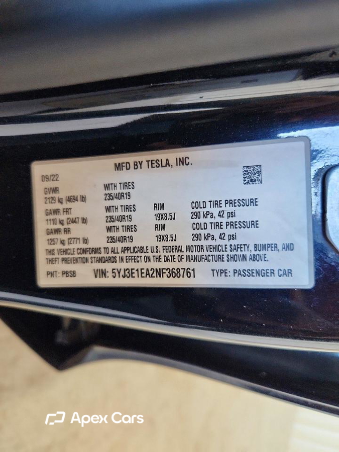Tesla Model 3 2022