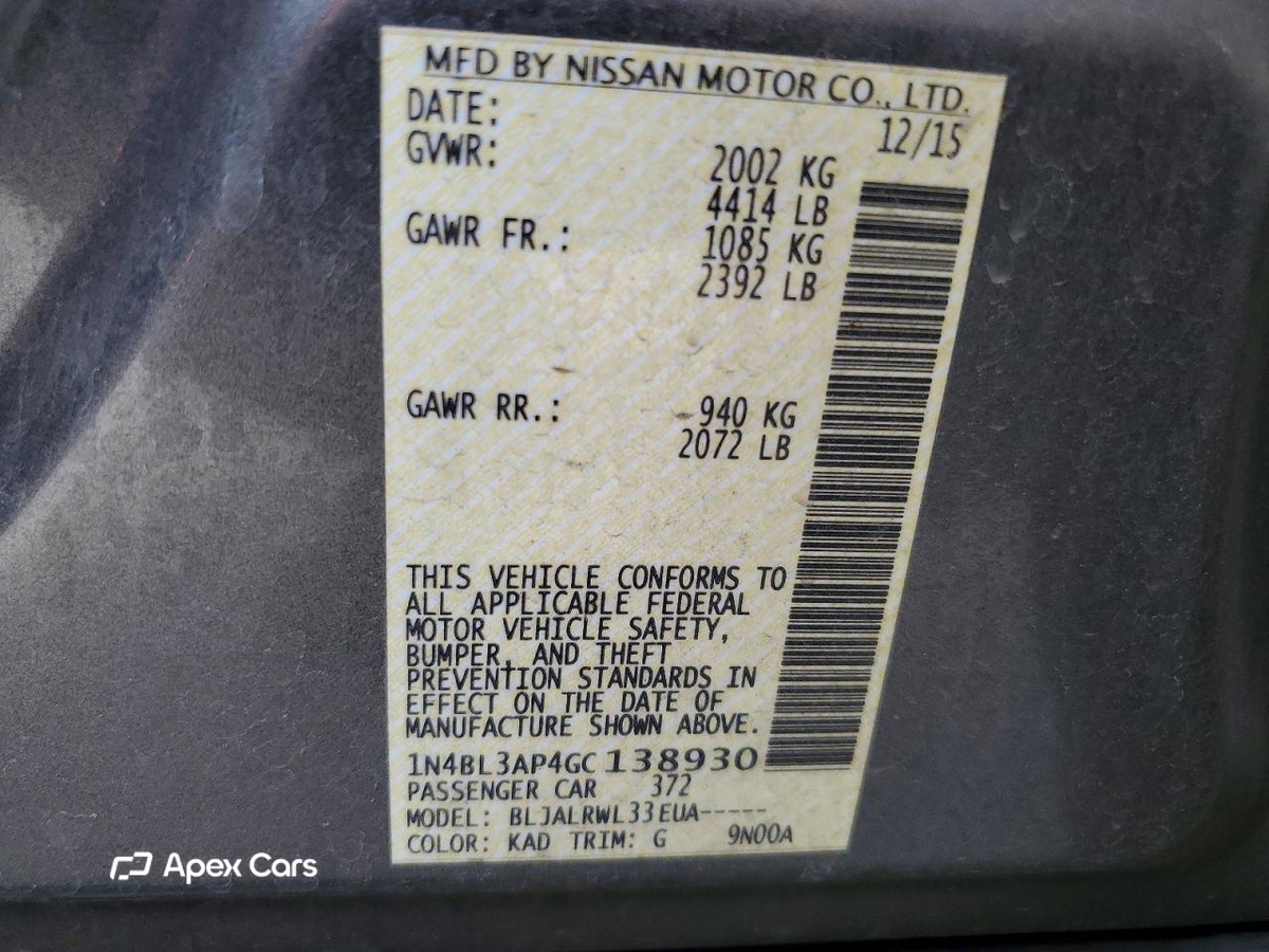 Nissan Altima 2016