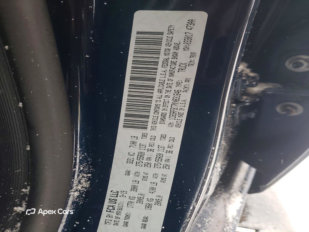 RAM 1500 2019