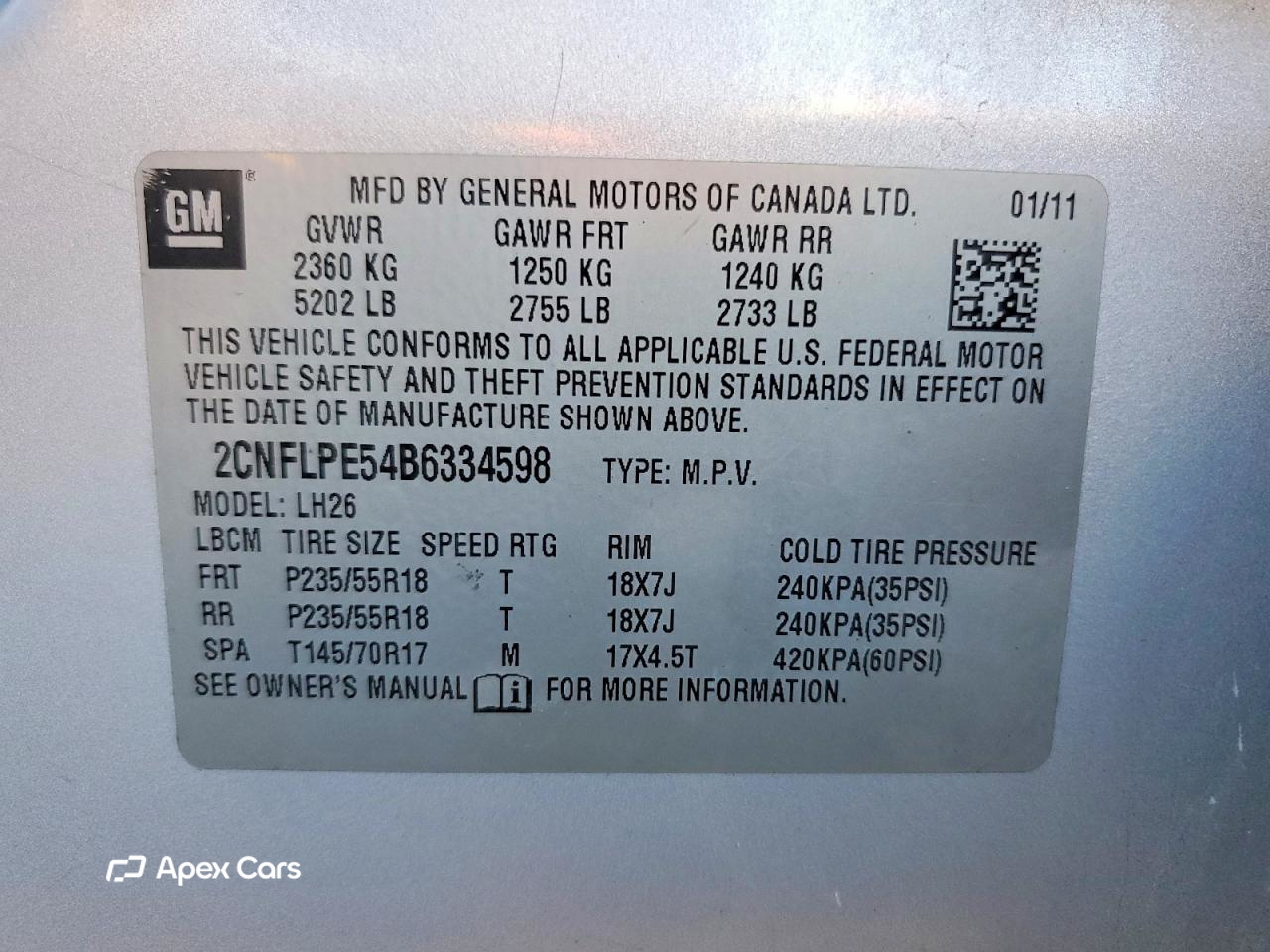 Chevrolet Equinox 2011
