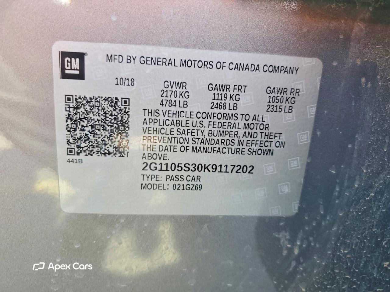 Chevrolet Impala 2019