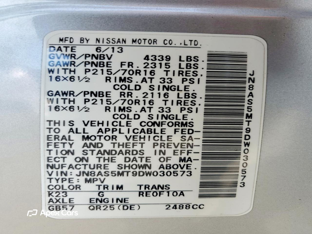 Nissan Rogue 2013