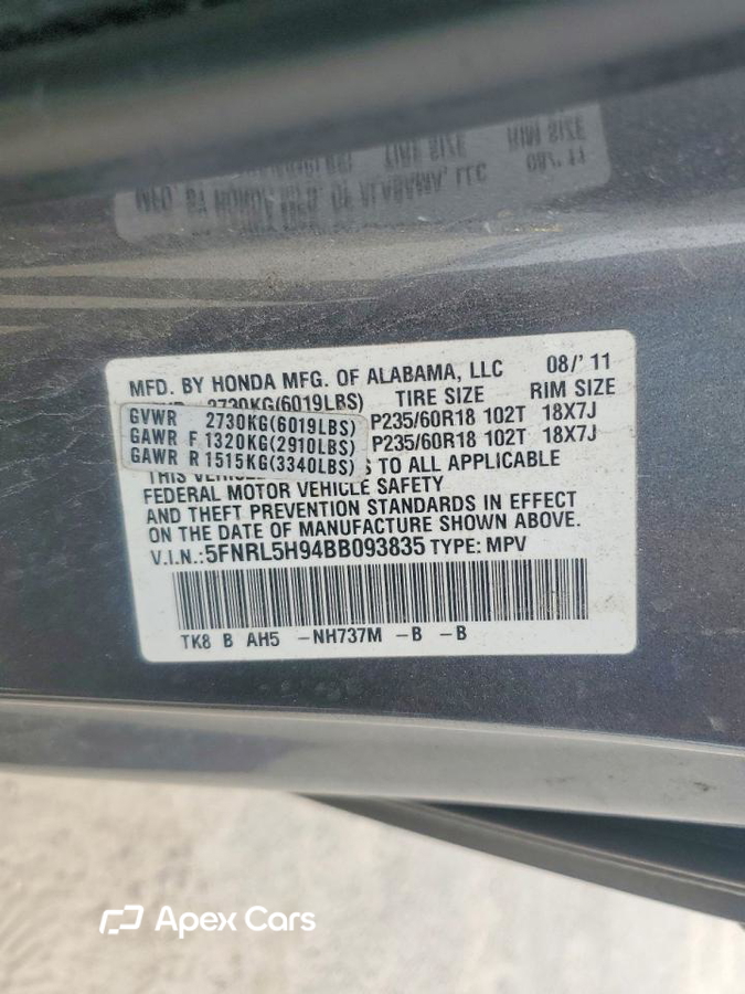 Honda Odyssey 2011