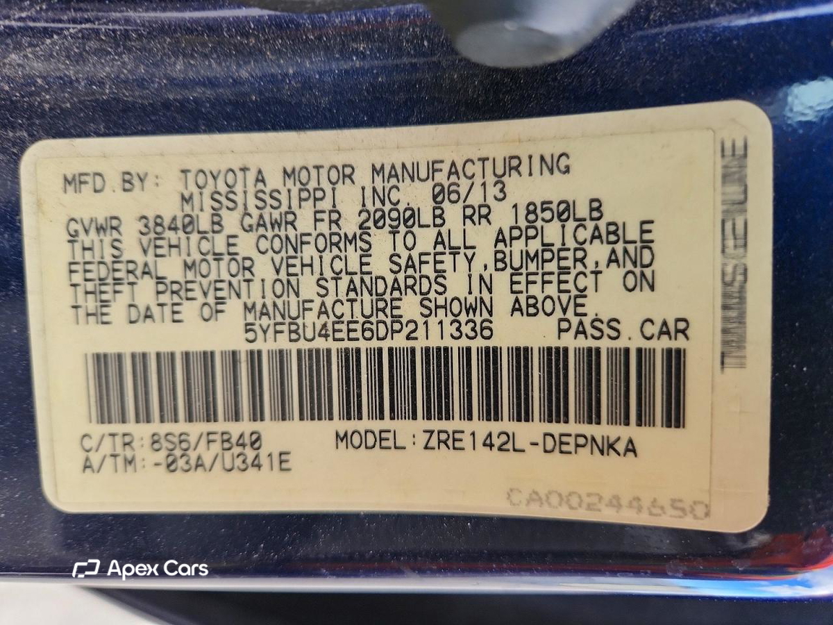 Toyota Corolla 2013