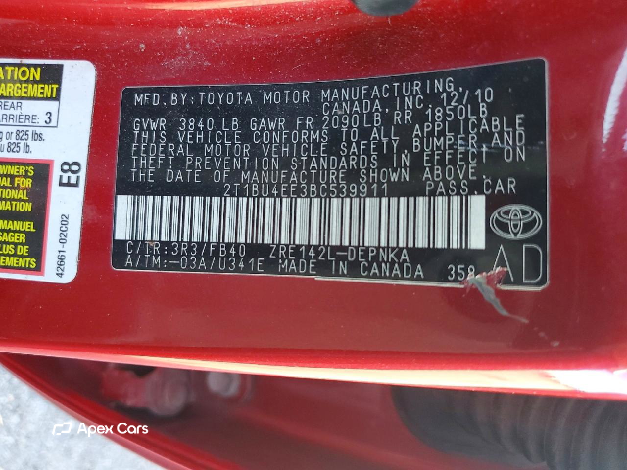 Toyota Corolla 2011