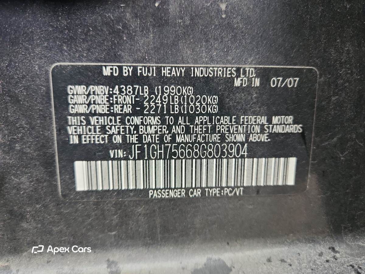 Subaru WRX 2008