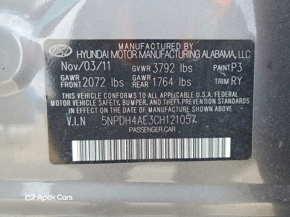 Hyundai Elantra 2012