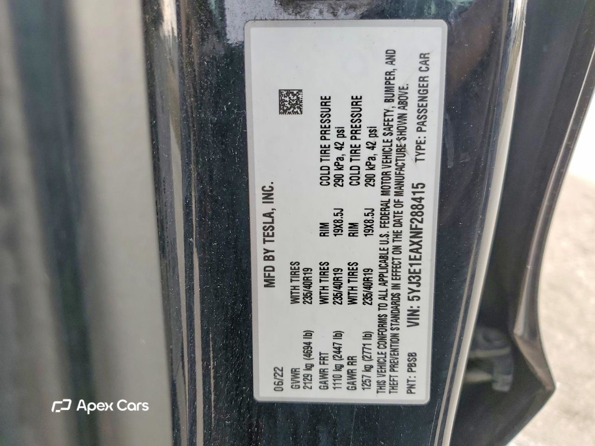 Tesla Model 3 2022
