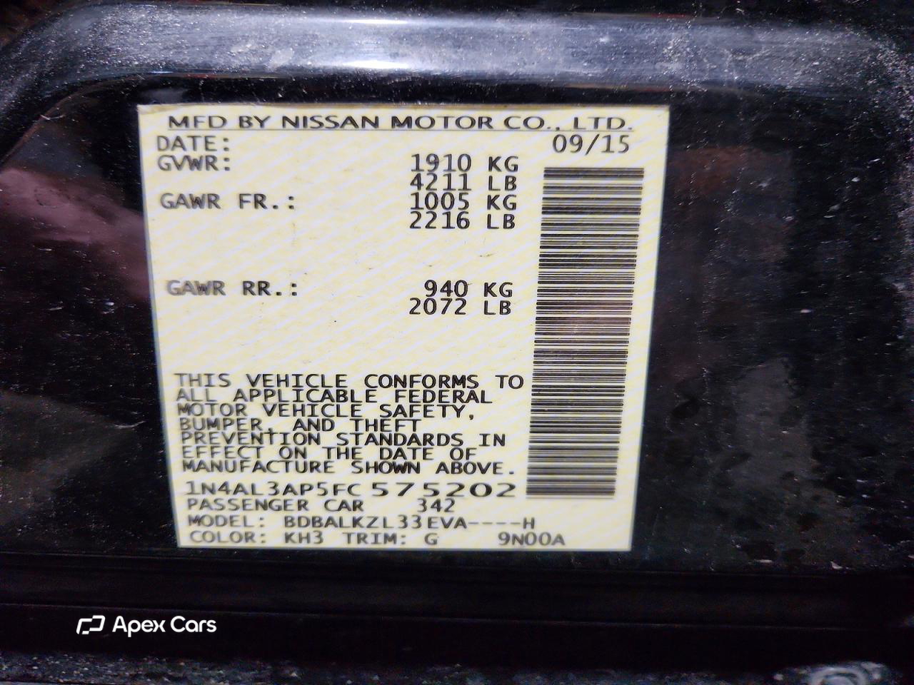 Nissan Altima 2015