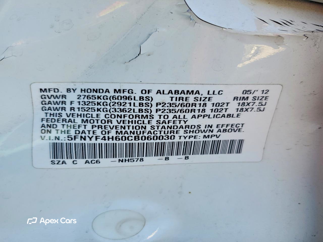 Honda Pilot 2012
