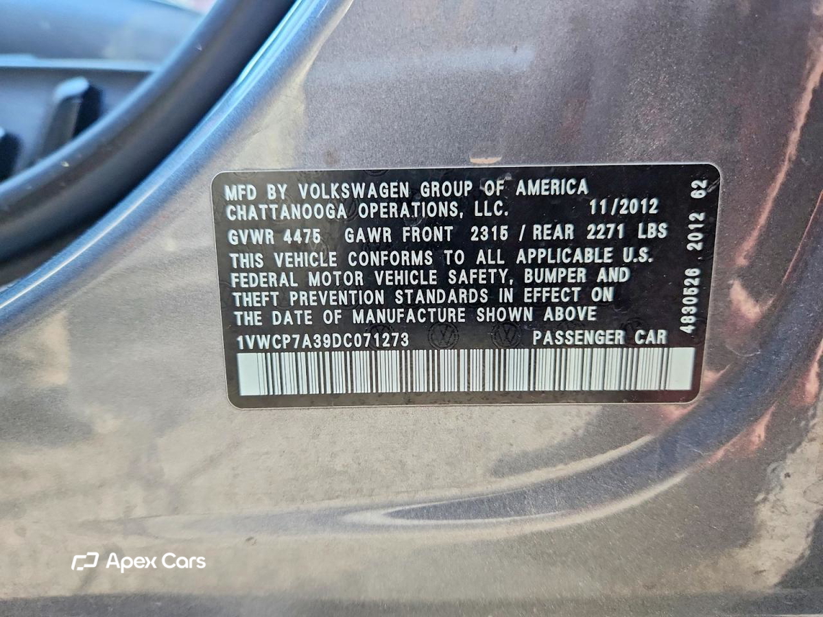 Volkswagen Passat 2013