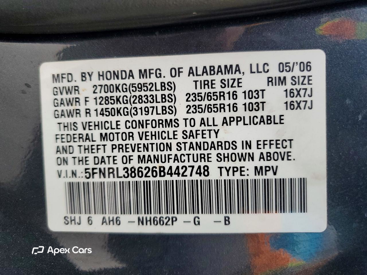 Honda Odyssey 2006