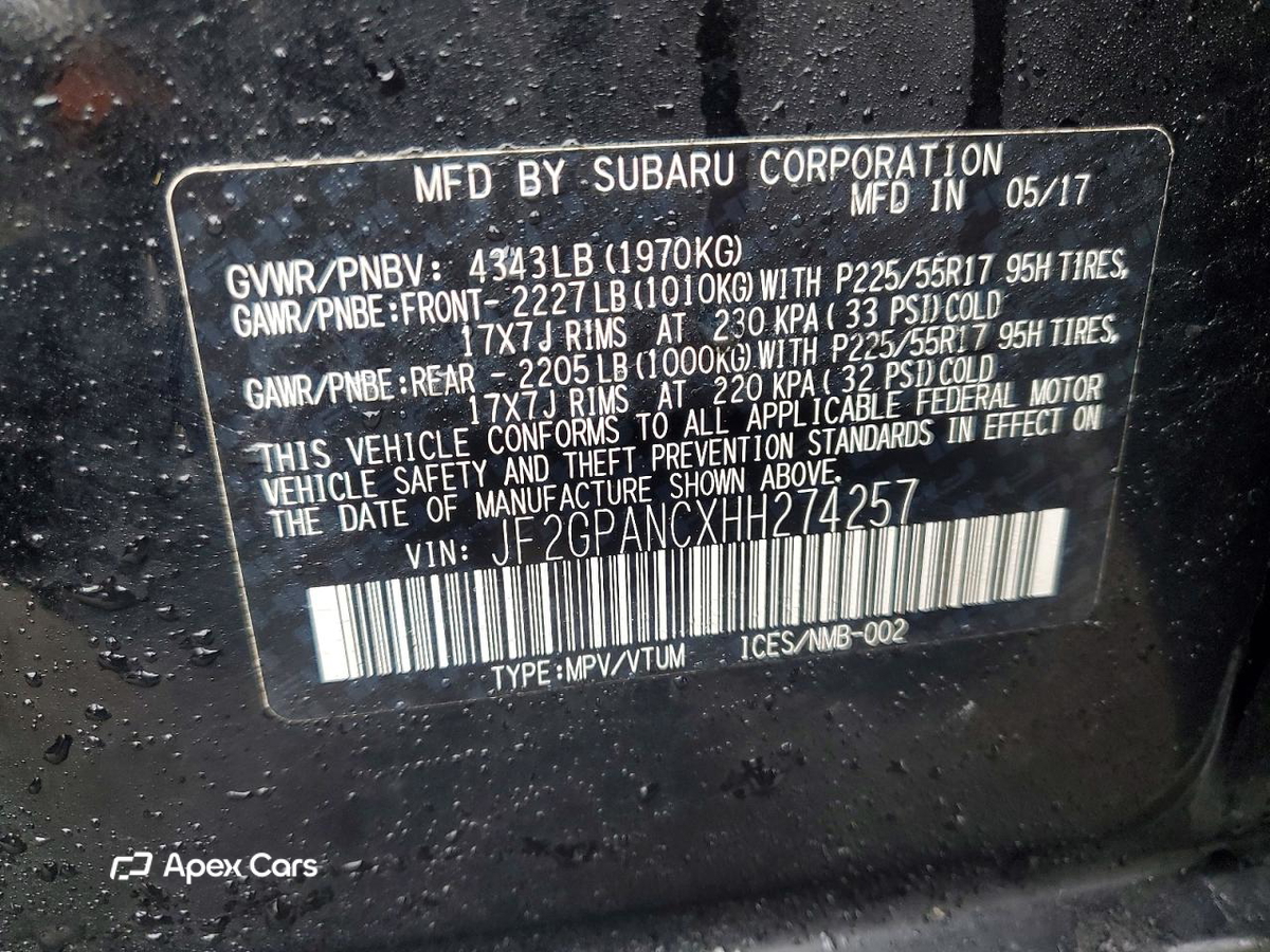Subaru XV 2017