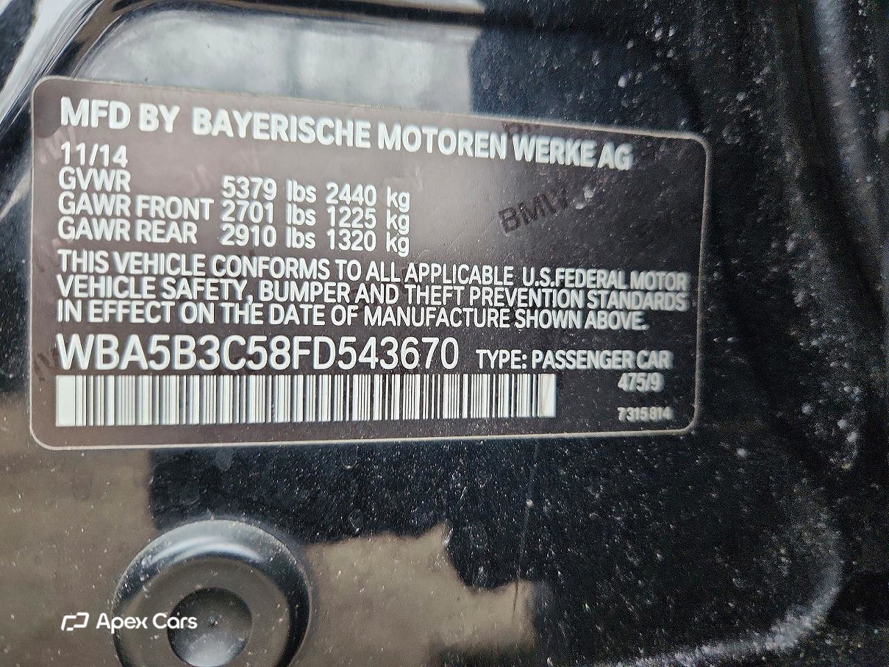 BMW Series 5 2015
