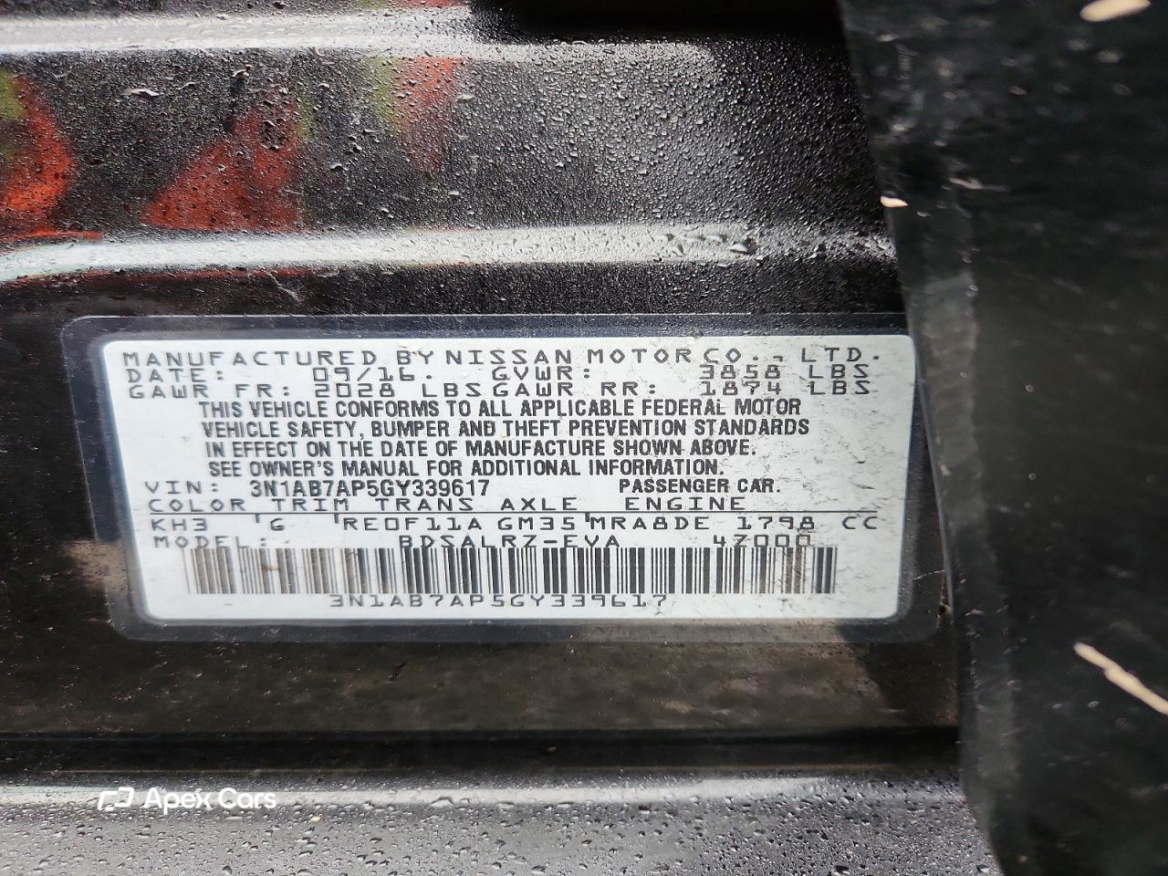 Nissan Sentra 2016