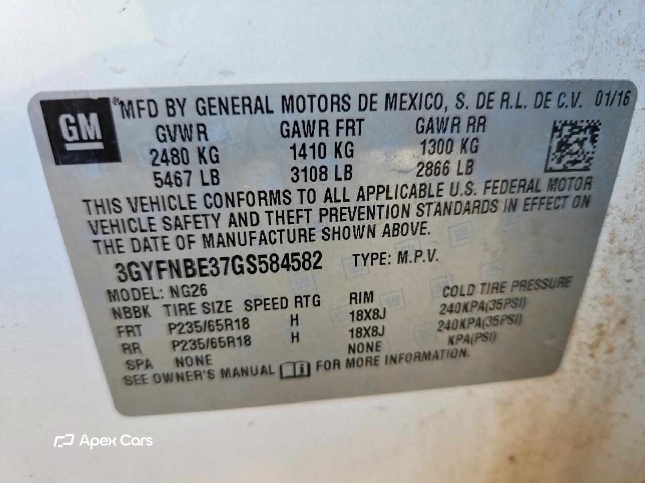 Cadillac SRX 2016