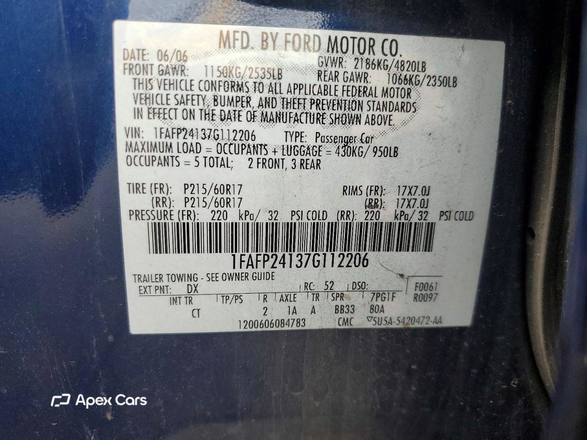 Ford Five Hundred 2007