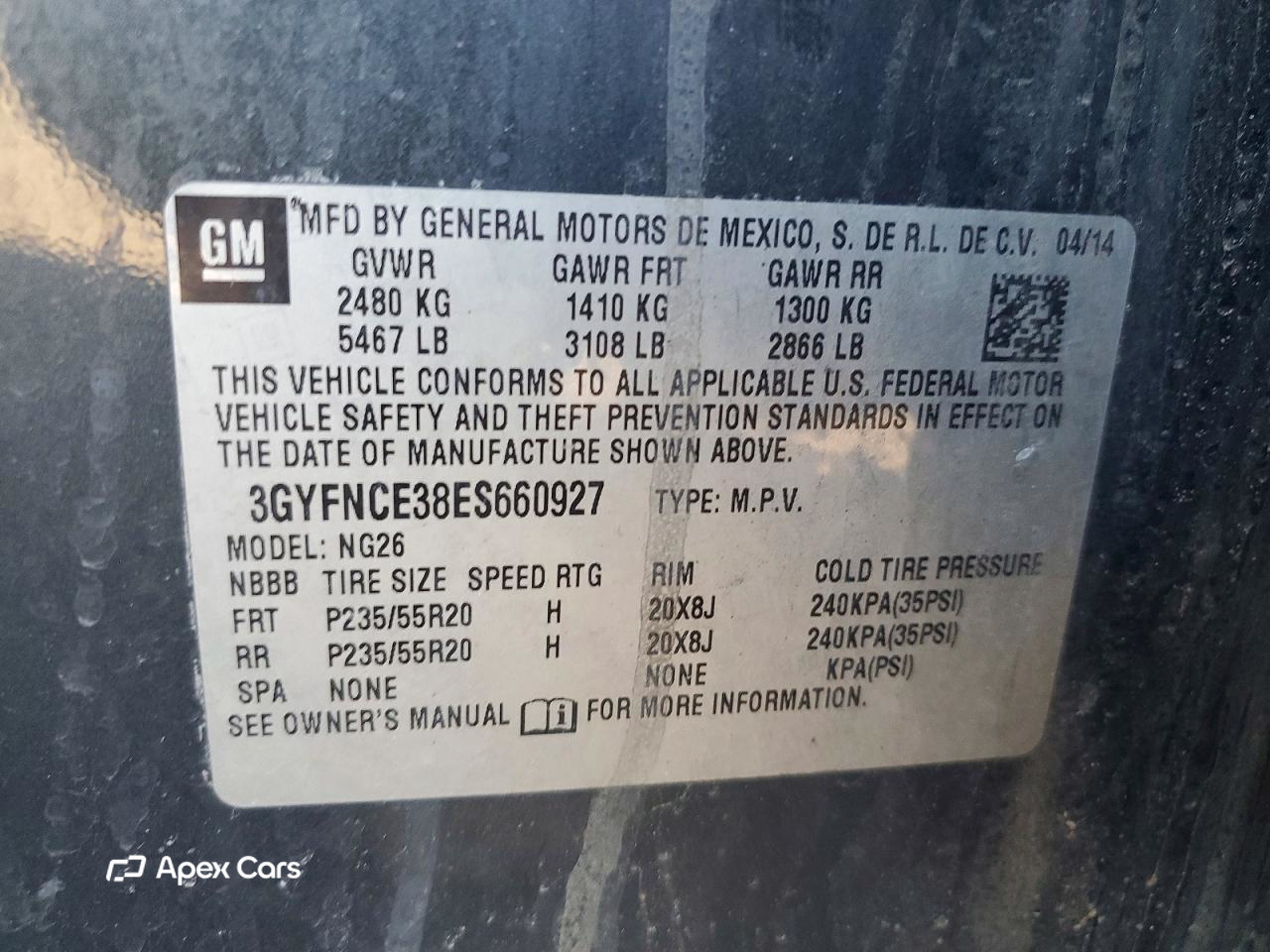 Cadillac SRX 2014