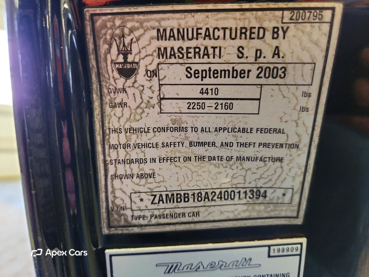 Maserati Spyder 2004