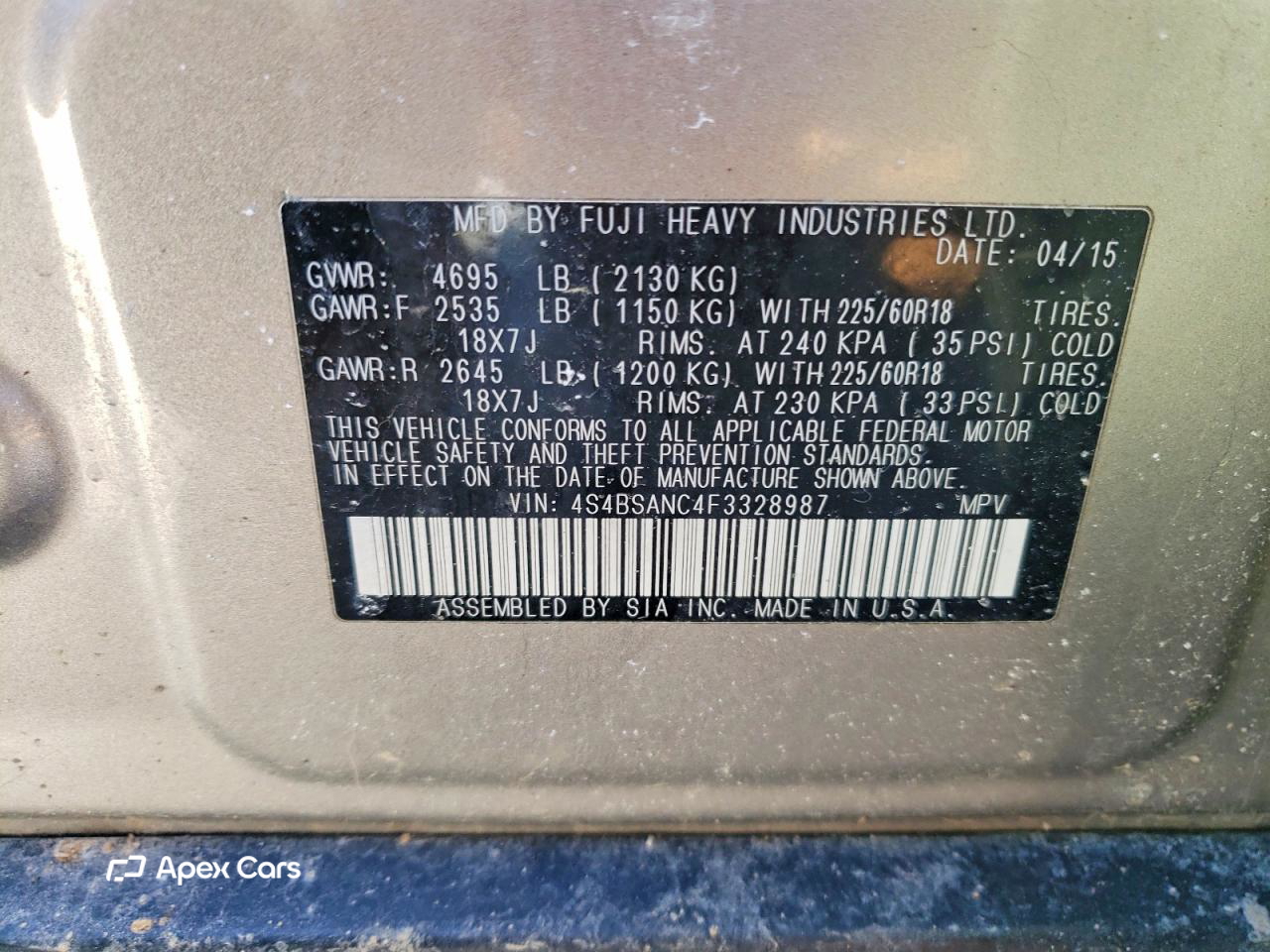 Subaru Outback 2015