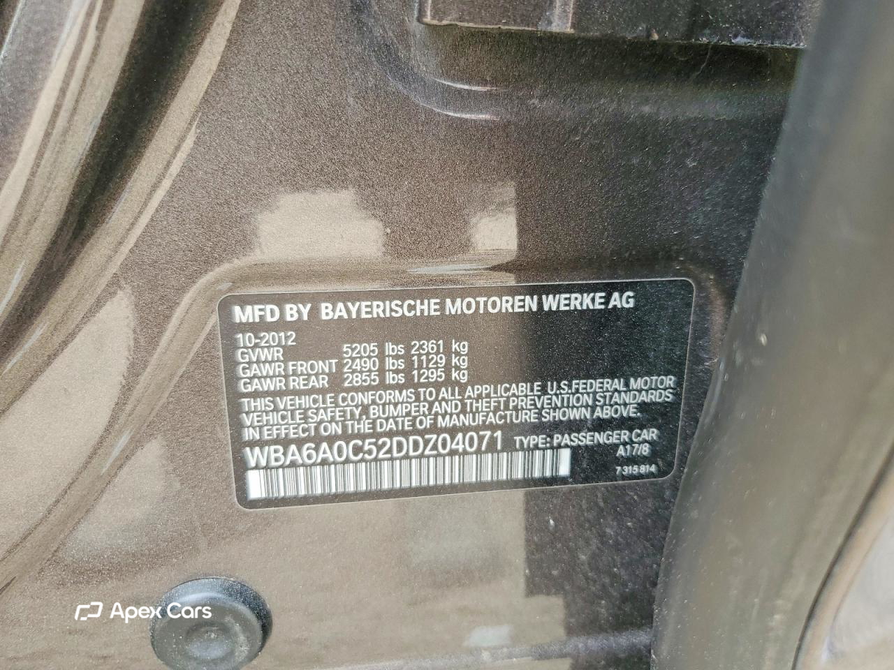 BMW Series 6 2013