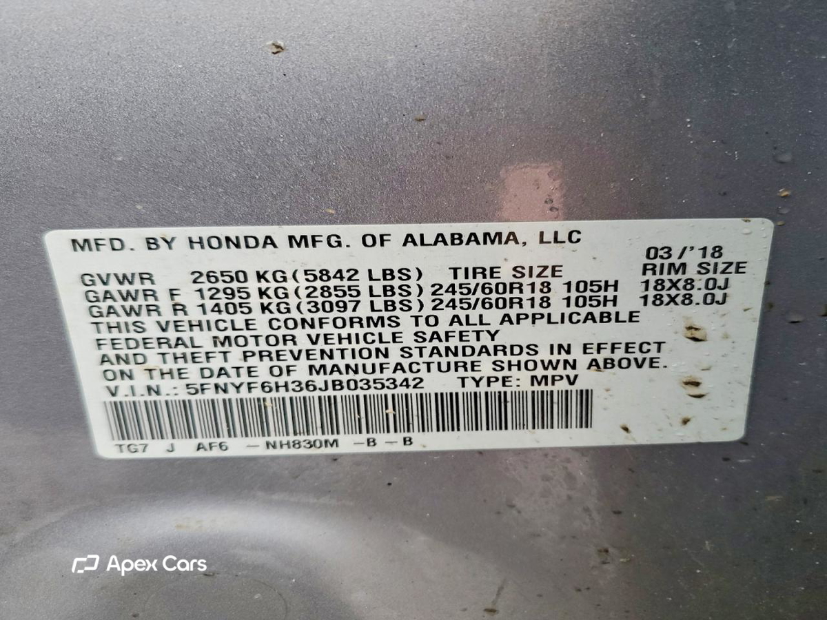 Honda Pilot 2018