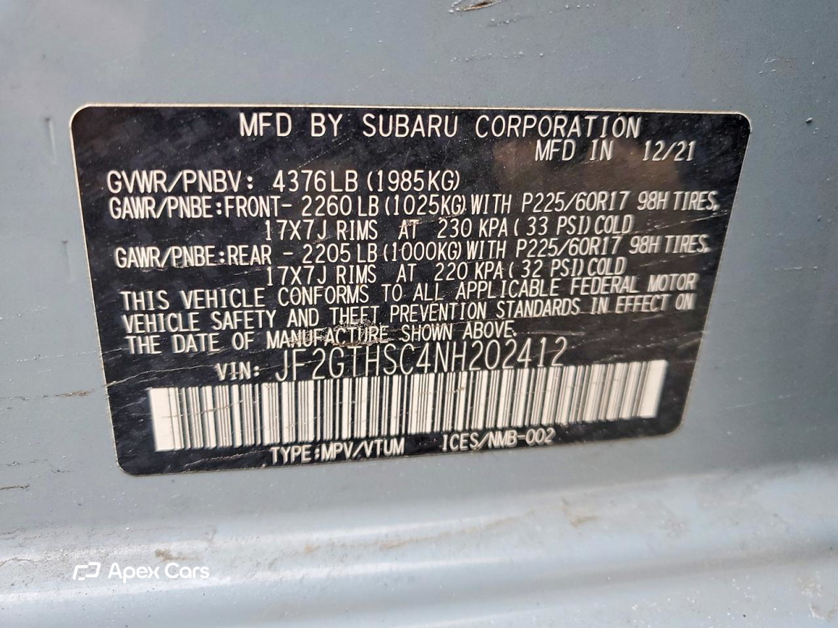 Subaru XV 2022