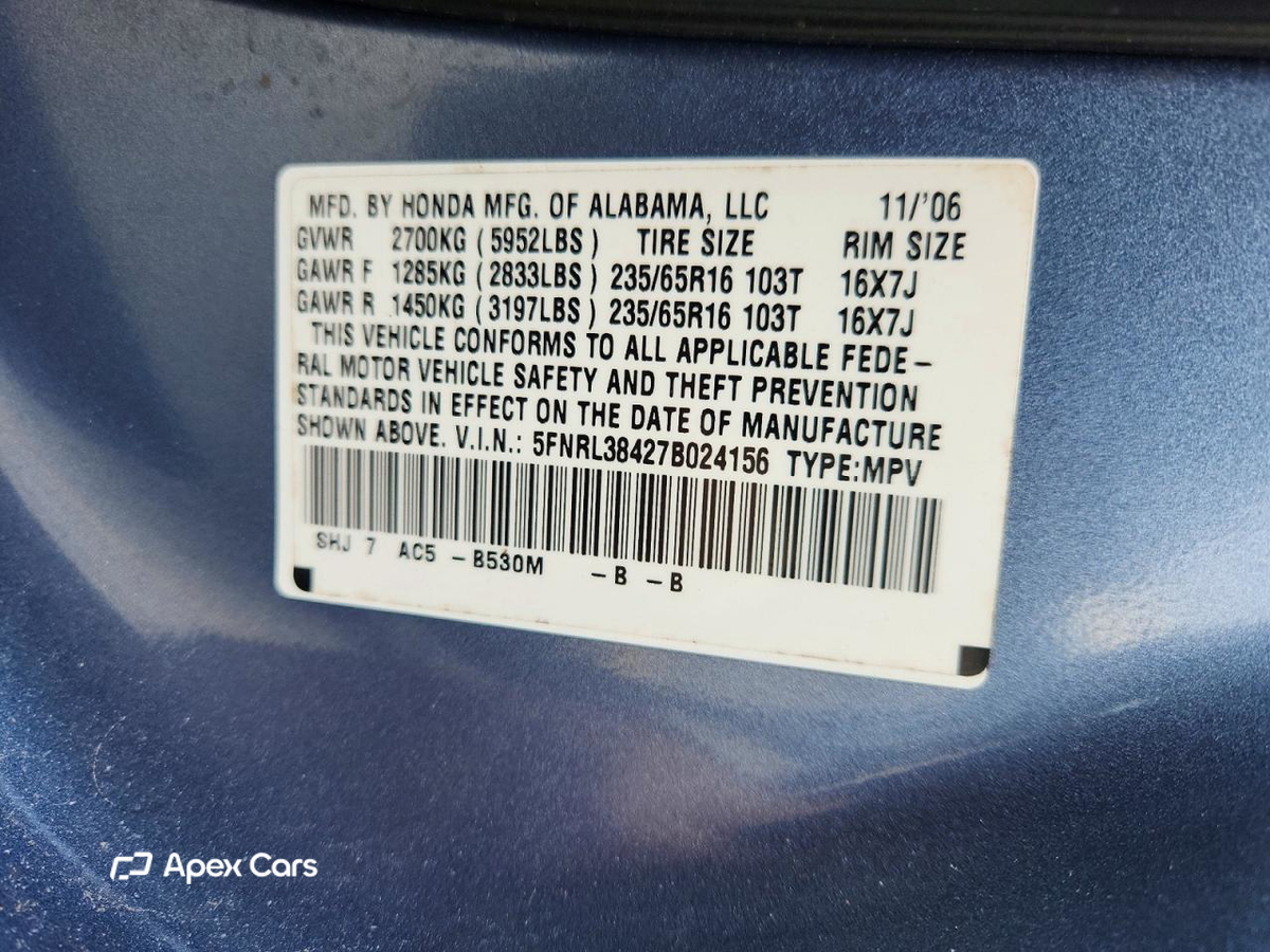 Honda Odyssey 2007