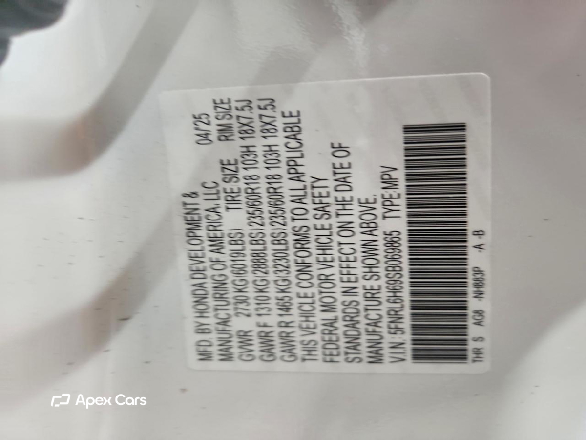 Honda Odyssey 2025