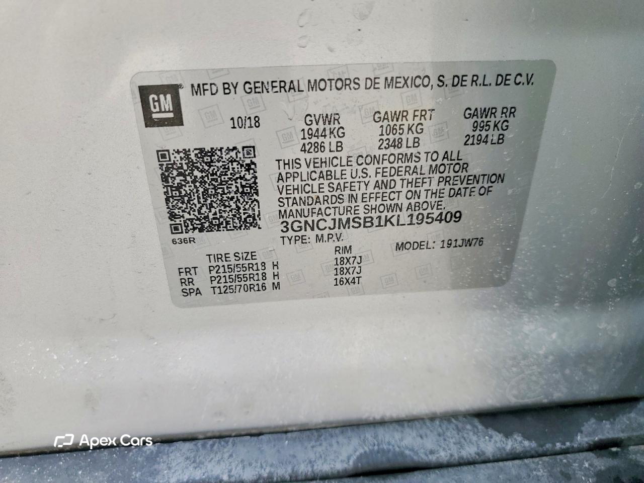 Chevrolet Trax 2019
