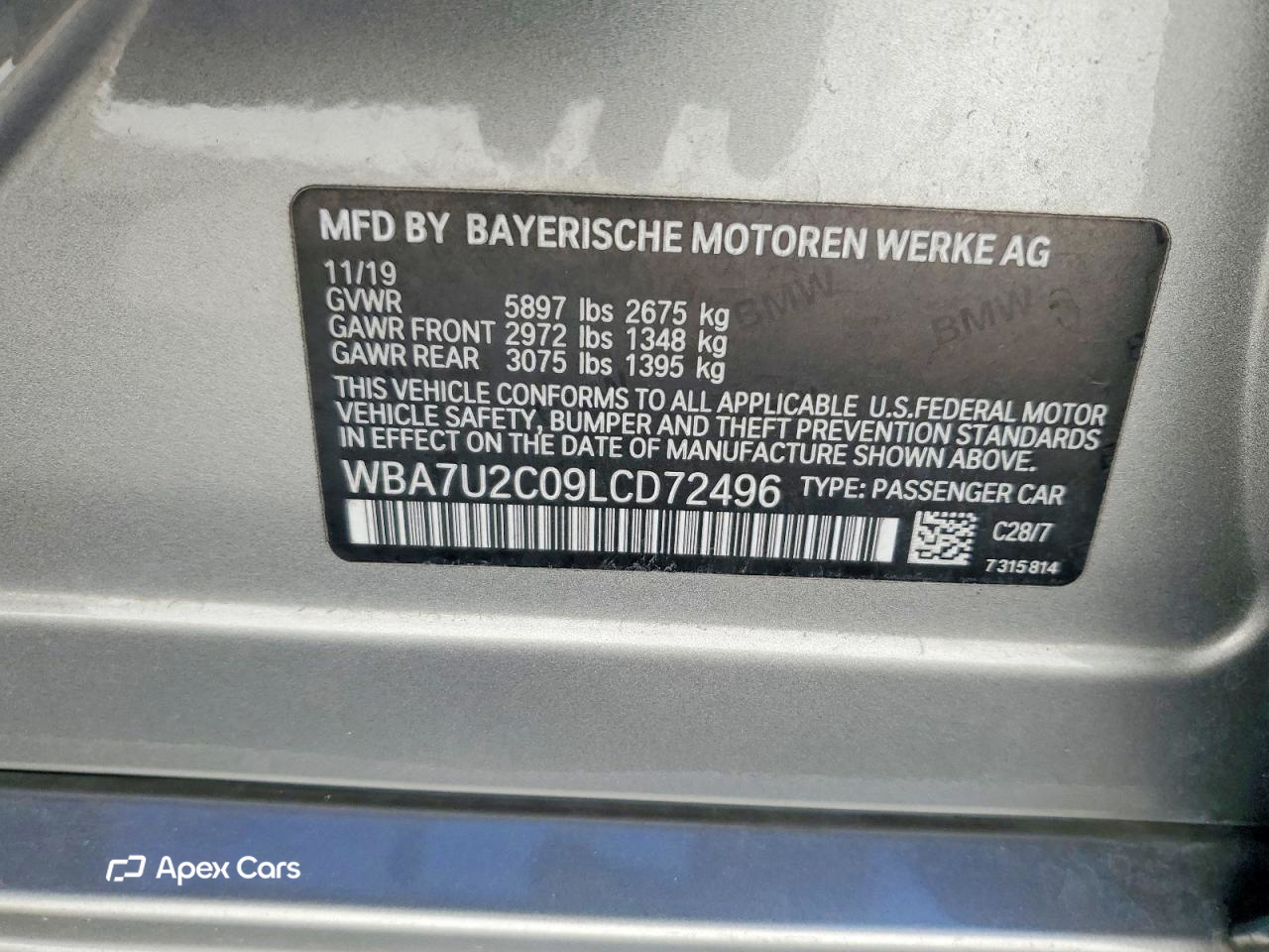 BMW Series 7 2020