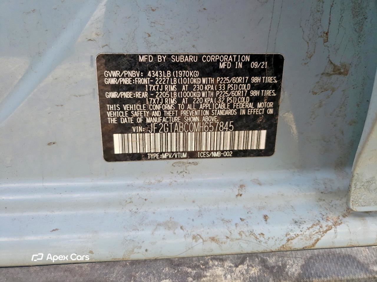 Subaru XV 2021