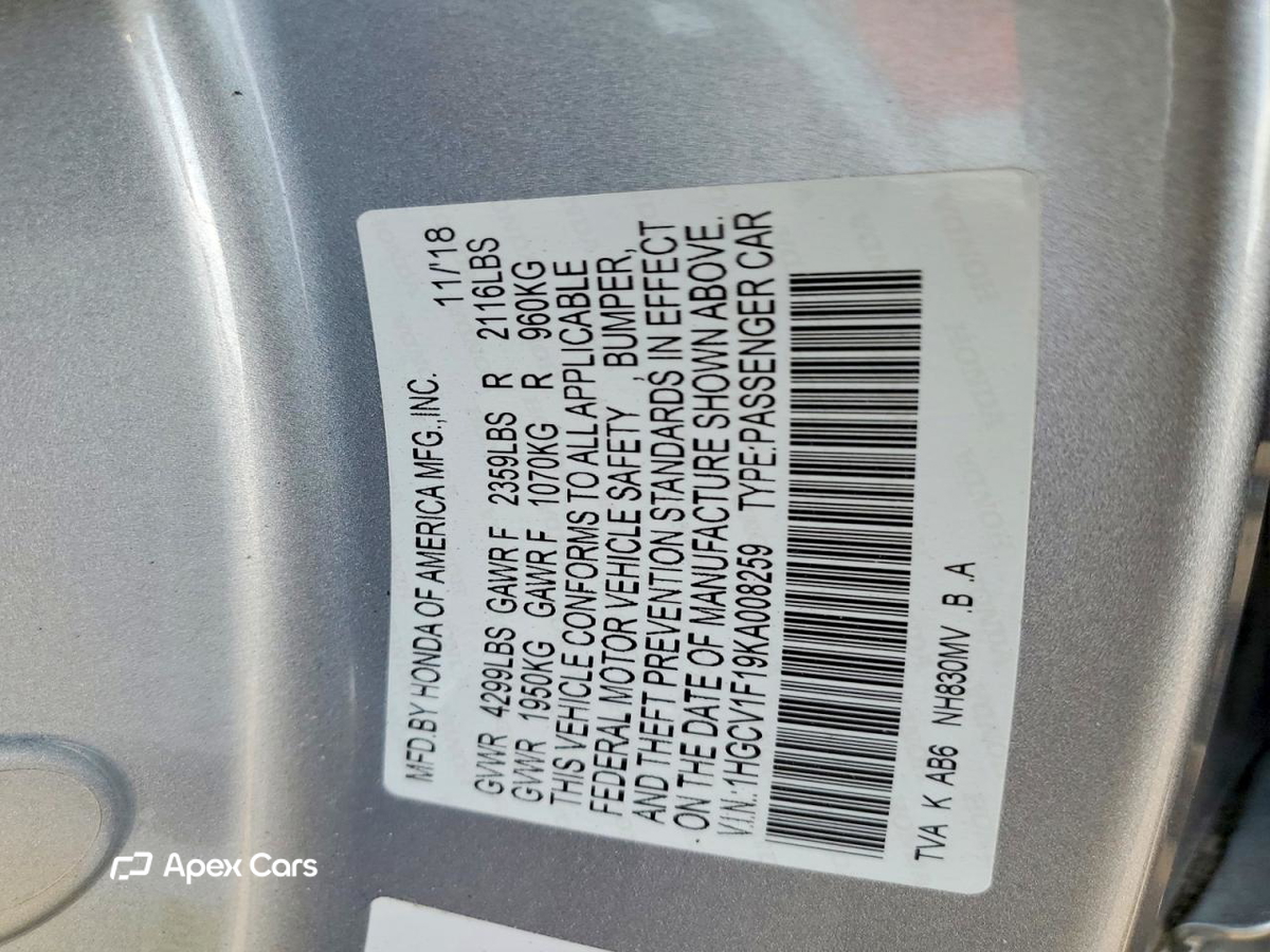 Honda Accord 2019