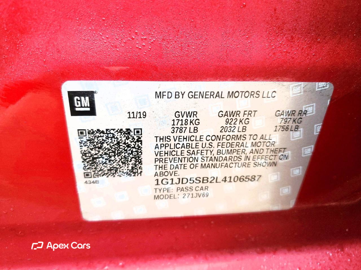 Chevrolet Sonic 2020