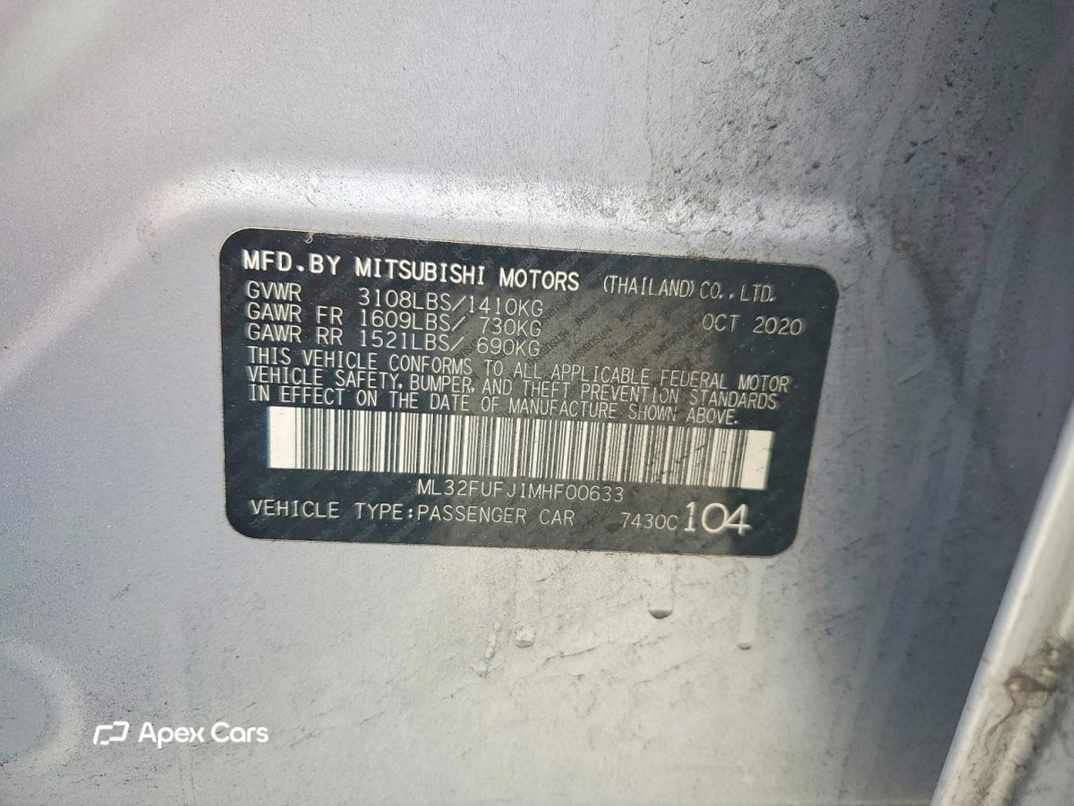 Mitsubishi Mirage 2021