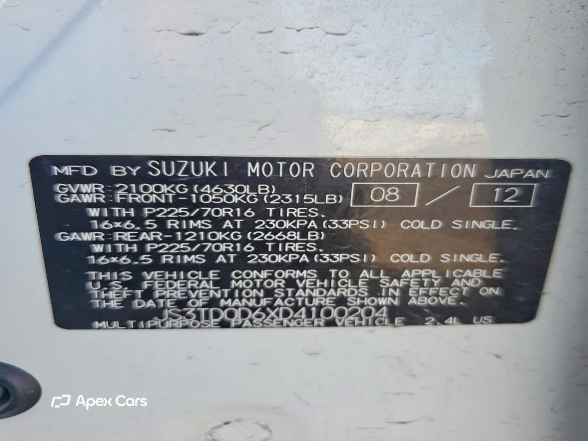 Suzuki Grand Vitara 2013