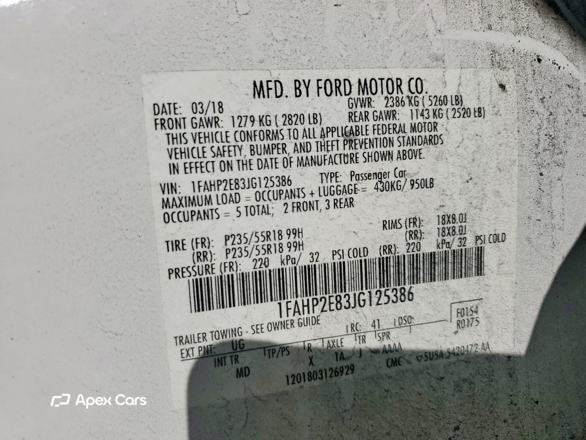 Ford Taurus 2018