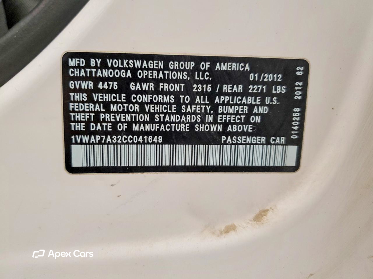Volkswagen Passat 2012