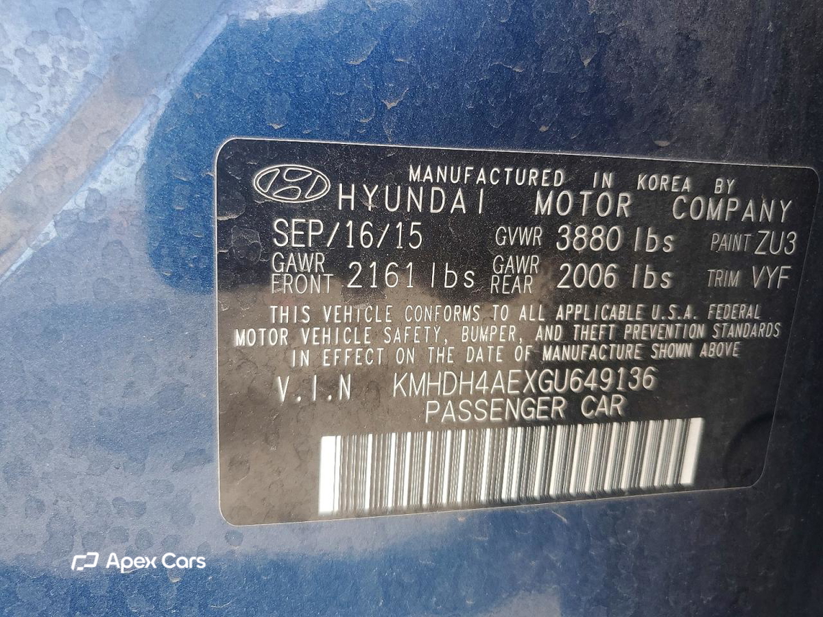 Hyundai Elantra 2016