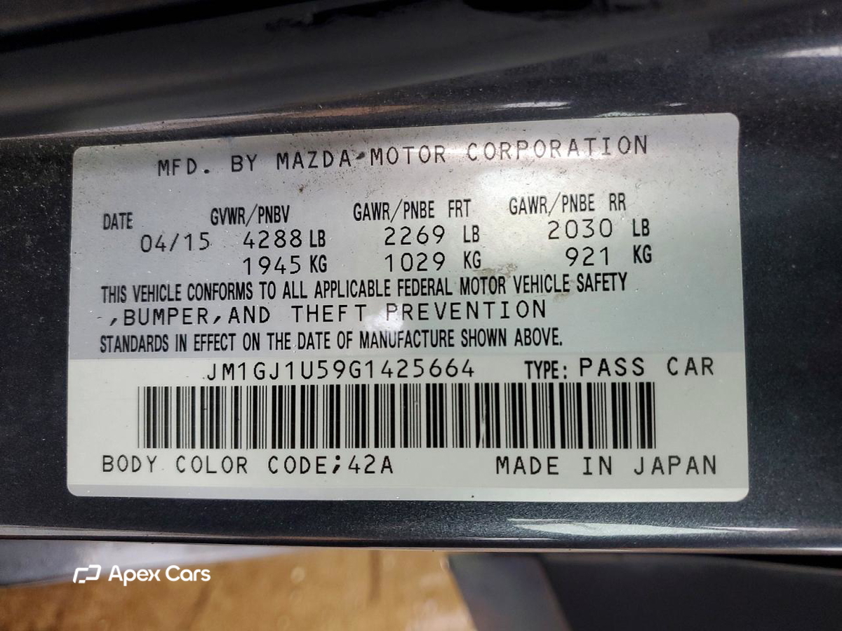 Mazda 6 2016