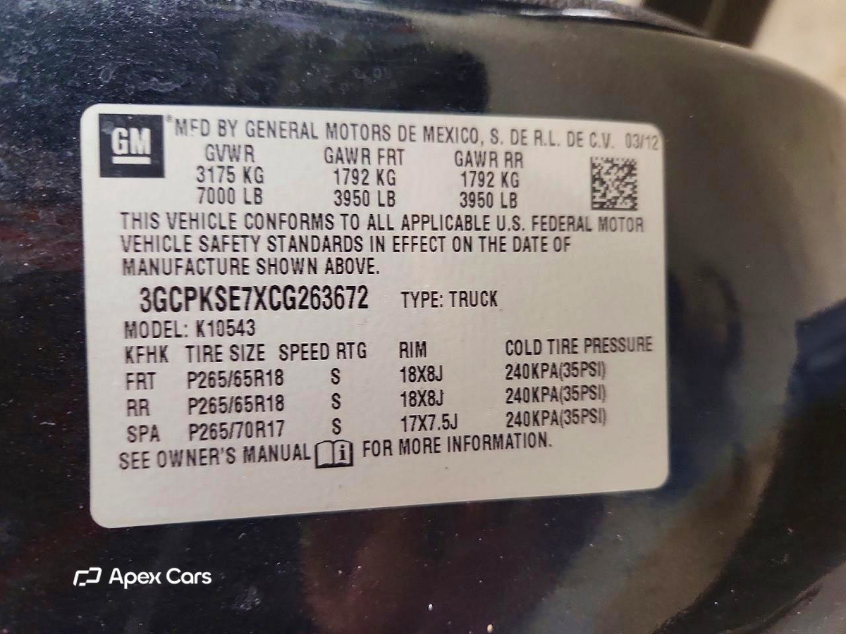 Chevrolet Silverado 2012