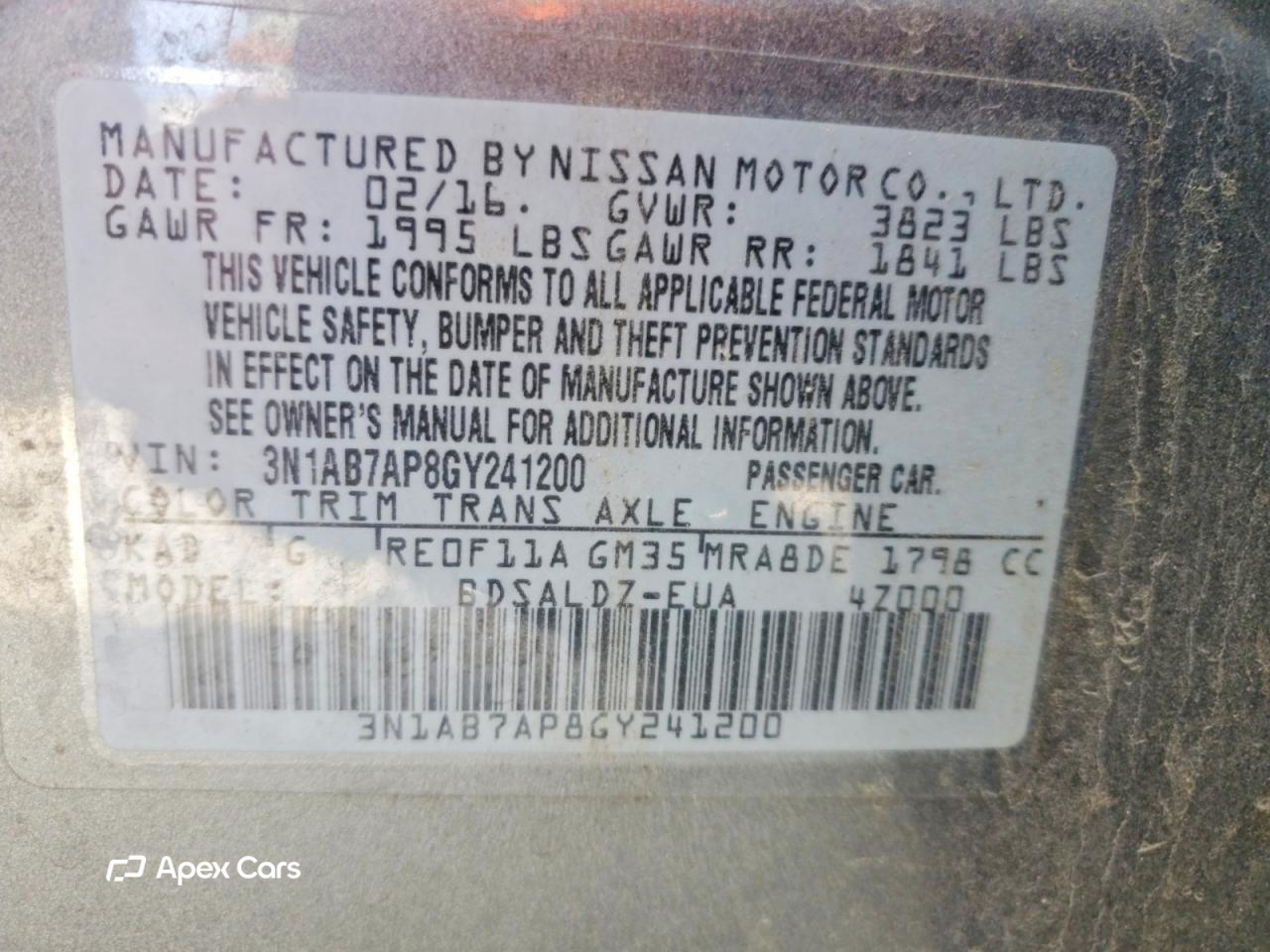 Nissan Sentra 2016