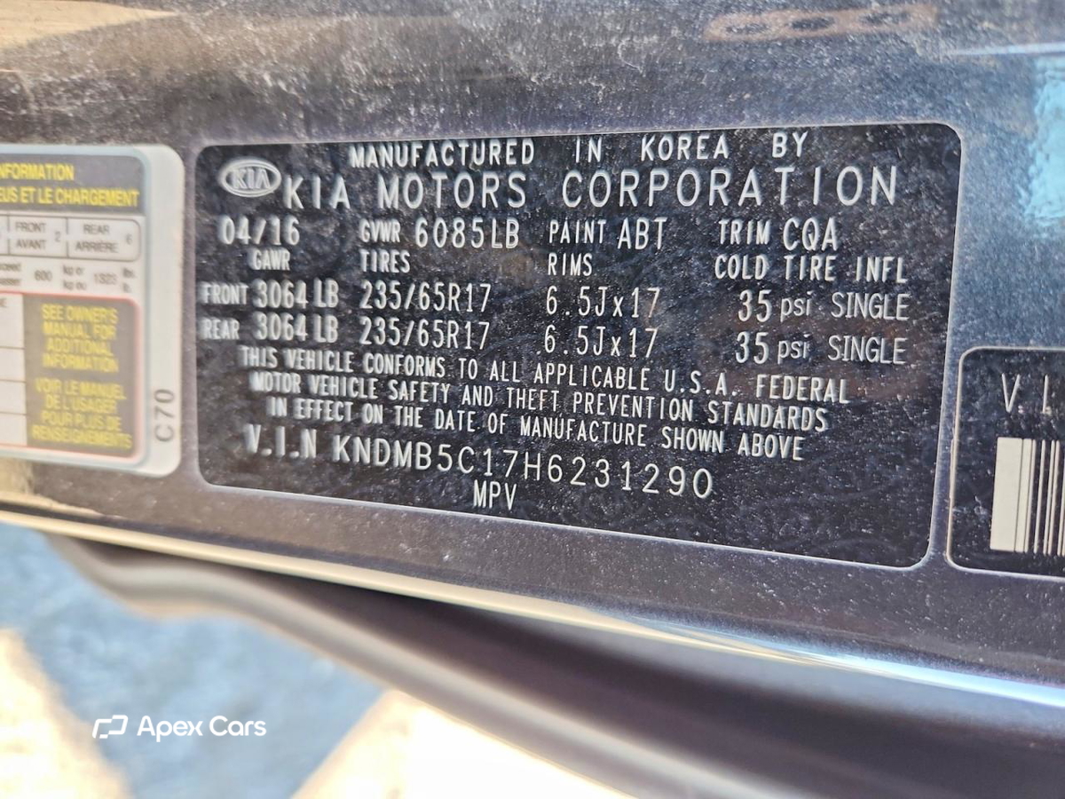 Kia Sedona 2017