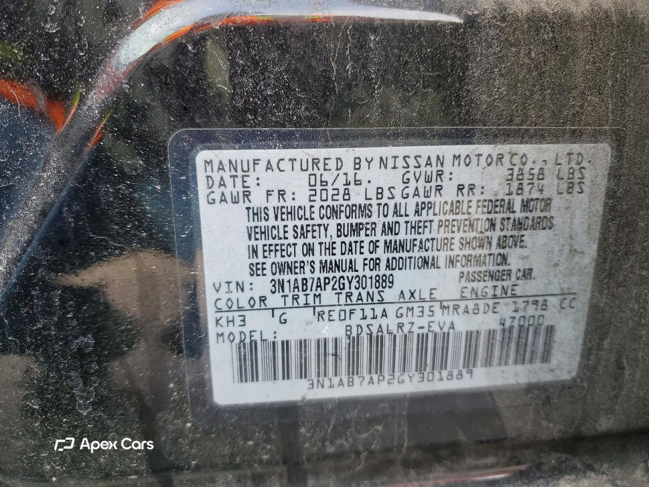Nissan Sentra 2016