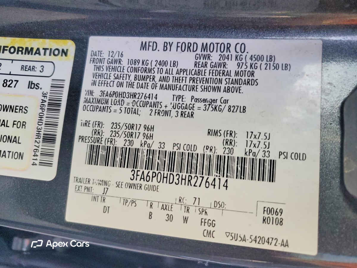 Ford Fusion 2017