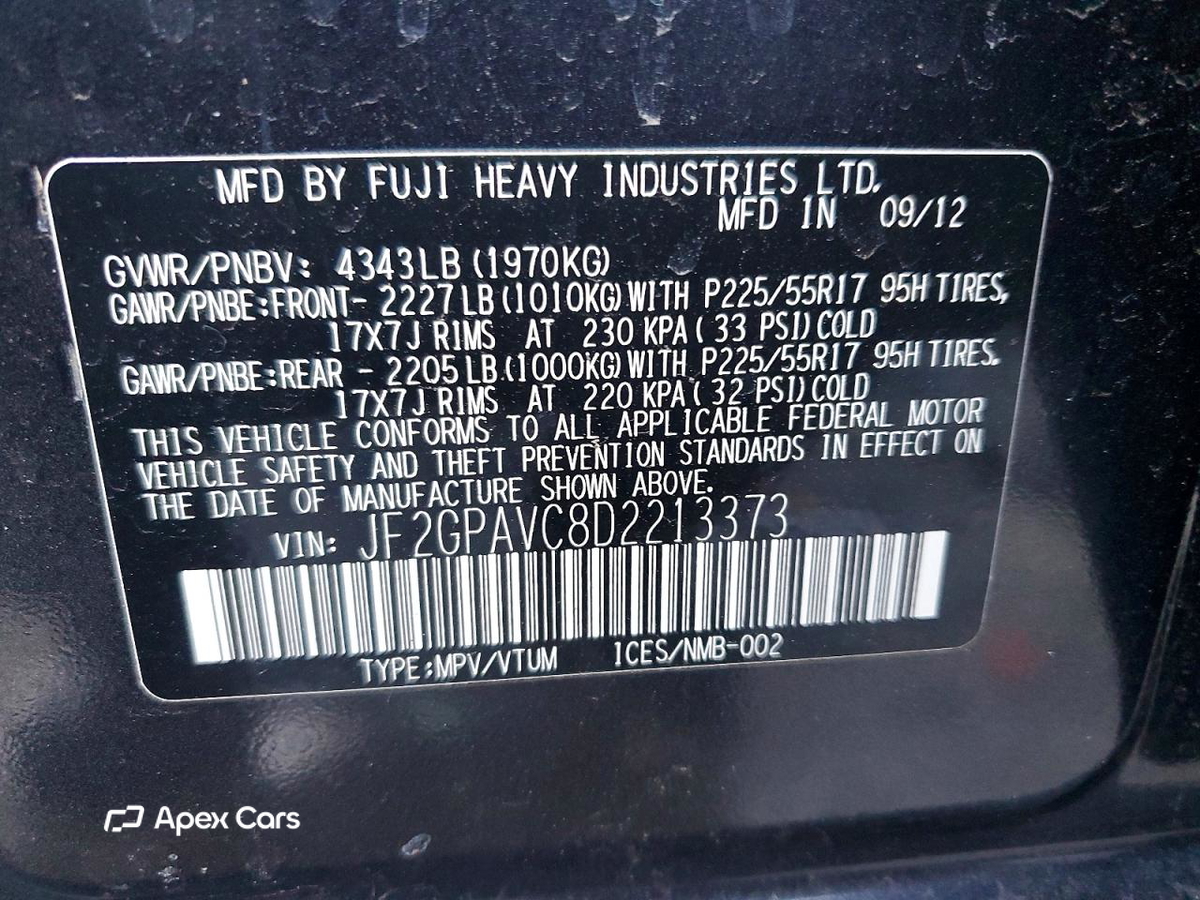 Subaru XV 2013